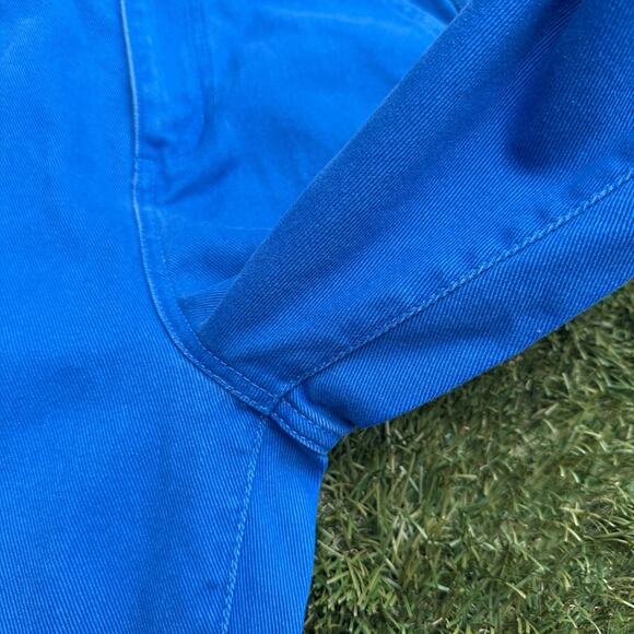 Adidas x KSENIASCHNAIDER 3 Stripe Jeans Wide Leg Dodger Royal Blue Denim 26 - Picture 7 of 9